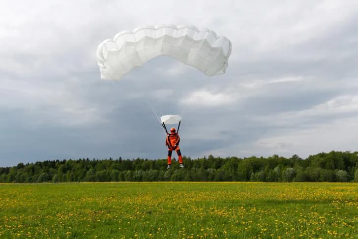 Rezervno padalo na pristanku