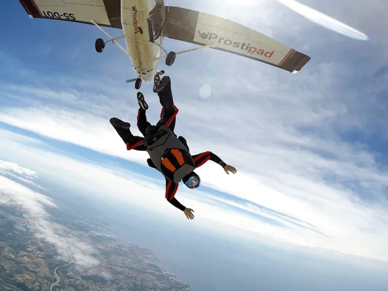 Odskok z letala nad Portorožem