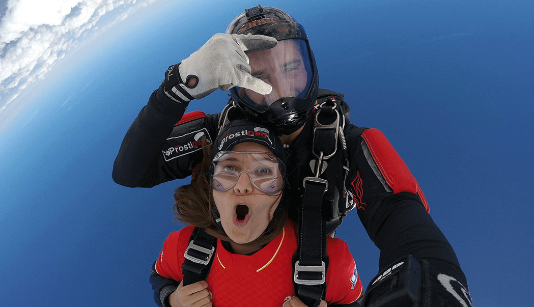 darilo skok s padalom